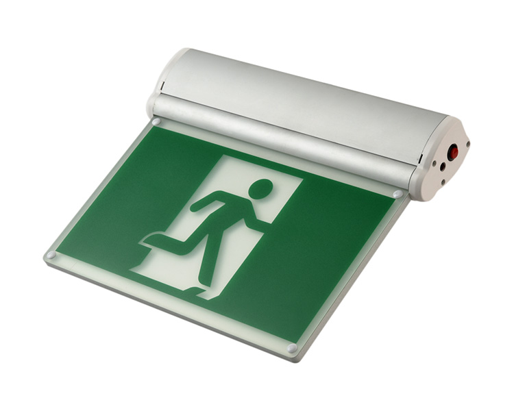 Jelrm Aluminium de 6 polegadas Running Man LED Sign de saída de emergência
