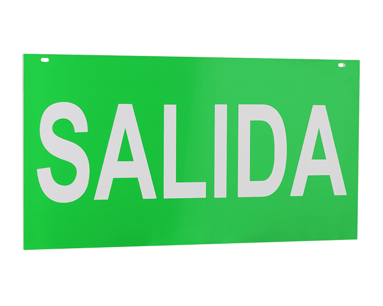 Painel de acrílico de sinal de salida