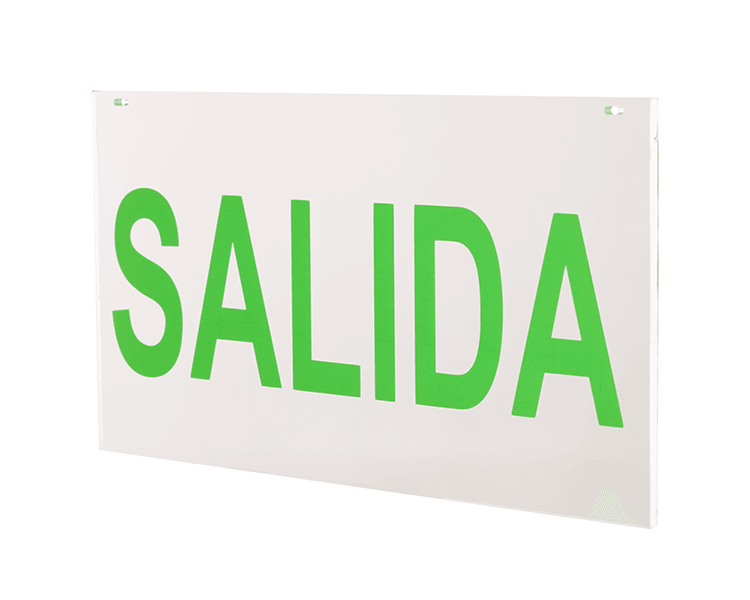 Saída de saída do painel acrílico salida
