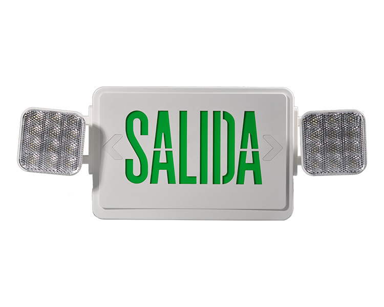 JLEC2GW-SA Green LED Combo Combo Emergency Salida