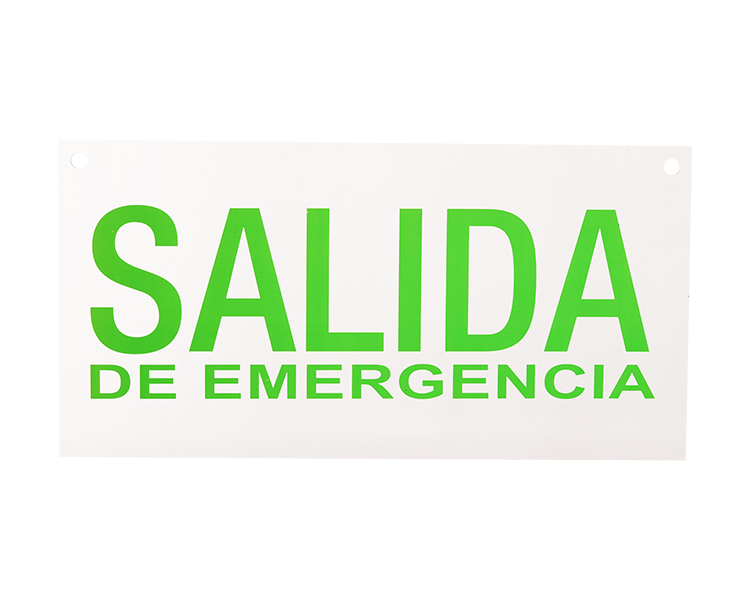 Painel de sinal de saída de salida