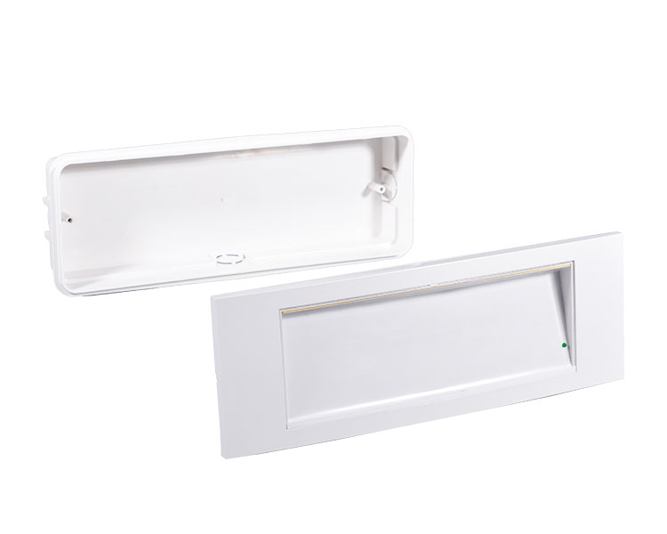 LE511AD Difusor de policarbonato transparente e Luz de emergência de alojamento ABS