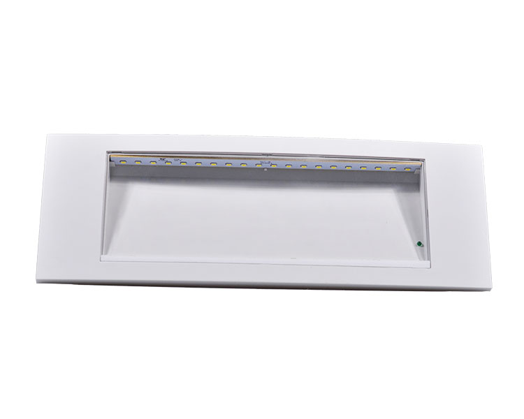 LE511AD Difusor de policarbonato transparente e Luz de emergência de alojamento ABS