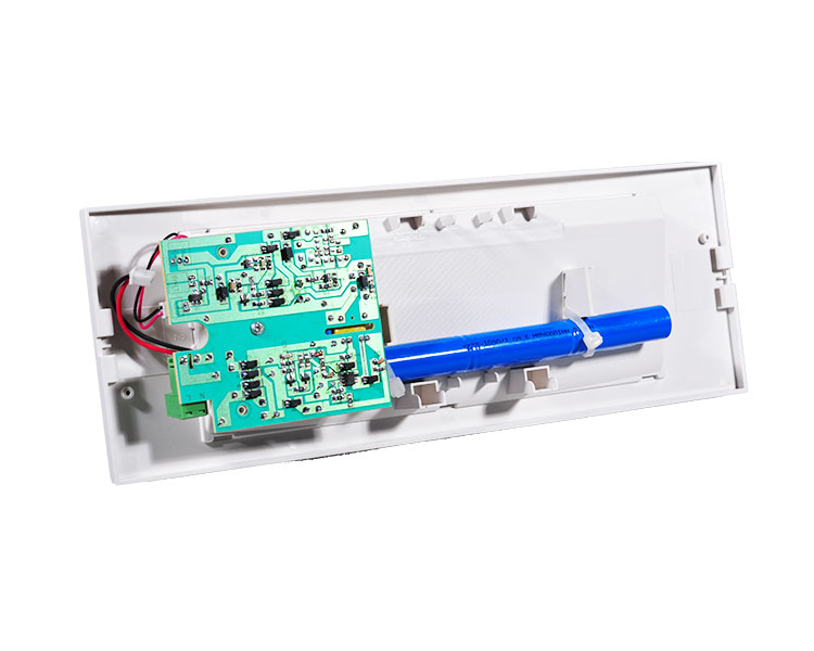 LE511AD Difusor de policarbonato transparente e Luz de emergência de alojamento ABS