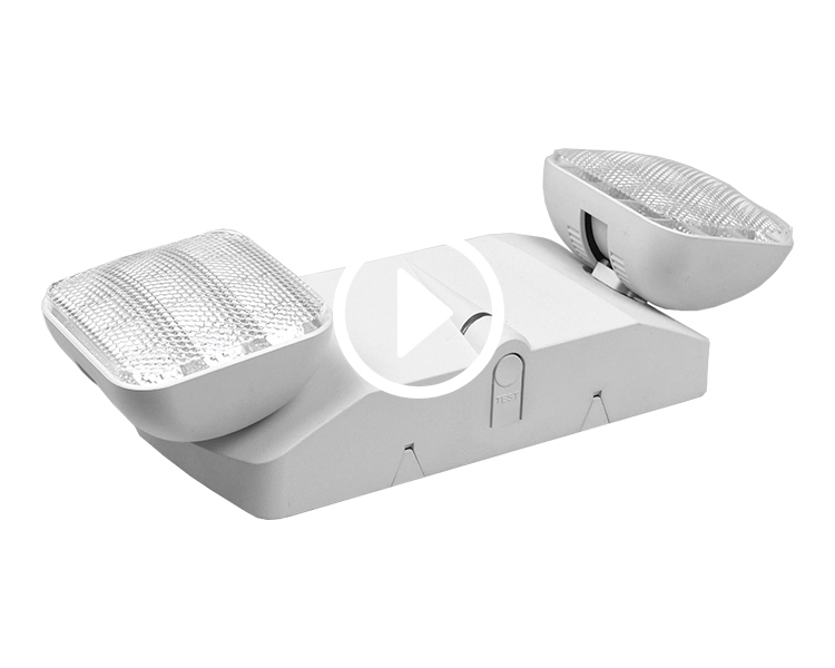Luz de emergência LED de LED de cabeça de Jleu3-Twin