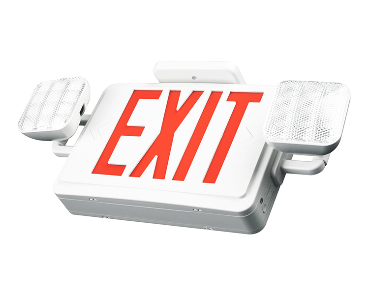 JLEC2RW-EXIT LUZ COMBO DE LUZ COM LETRAS RED