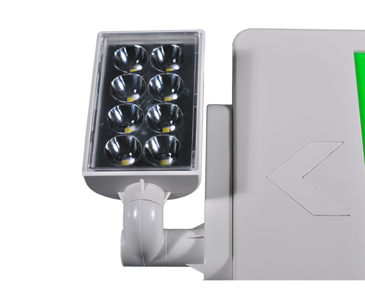 JLECD2GW-Green Emergency Fire Sair Lights com cabeças de LED