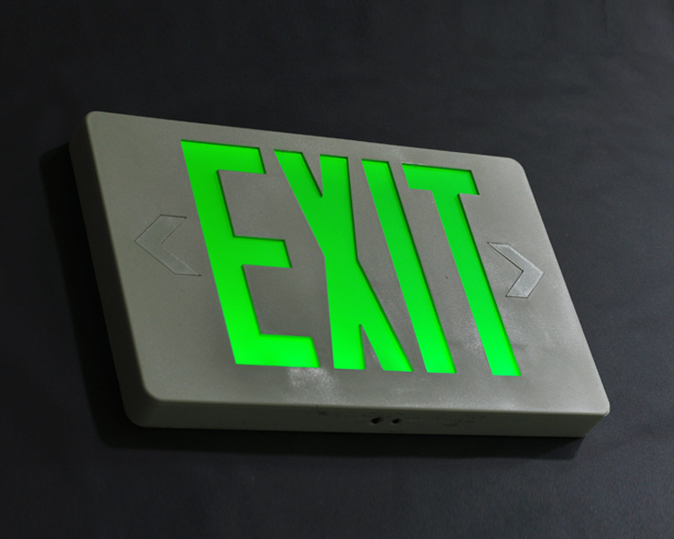 Jleed2GWEM-Ultra Bright Green Emergency Sign de emergência