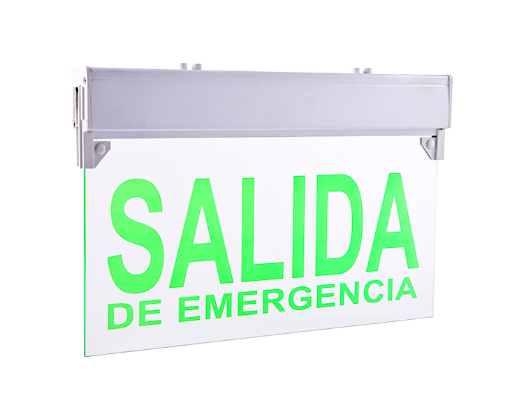 Sinal de saída de emergência liderado por LE297 com painel de acrílico