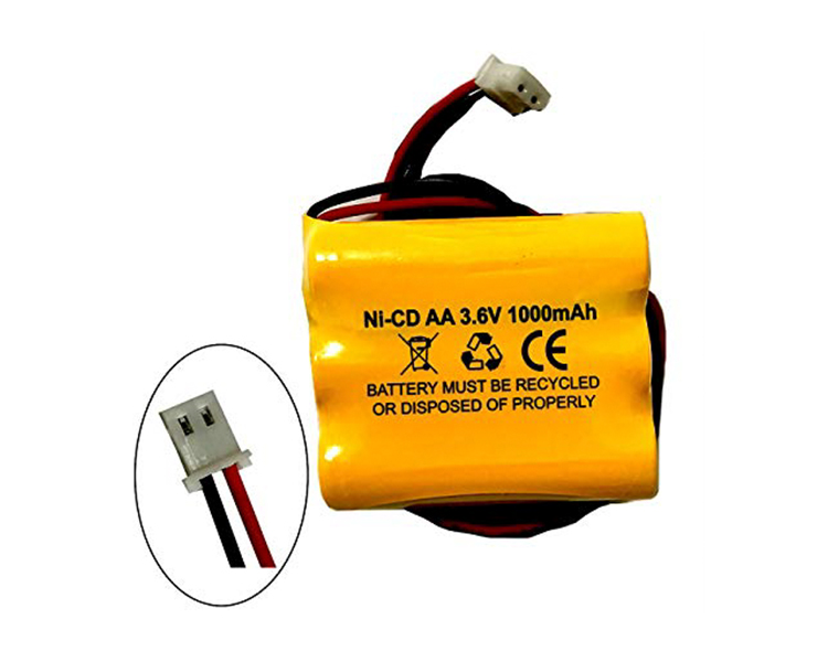 Bateria Ni-CAD 3,6V 1000mAh
