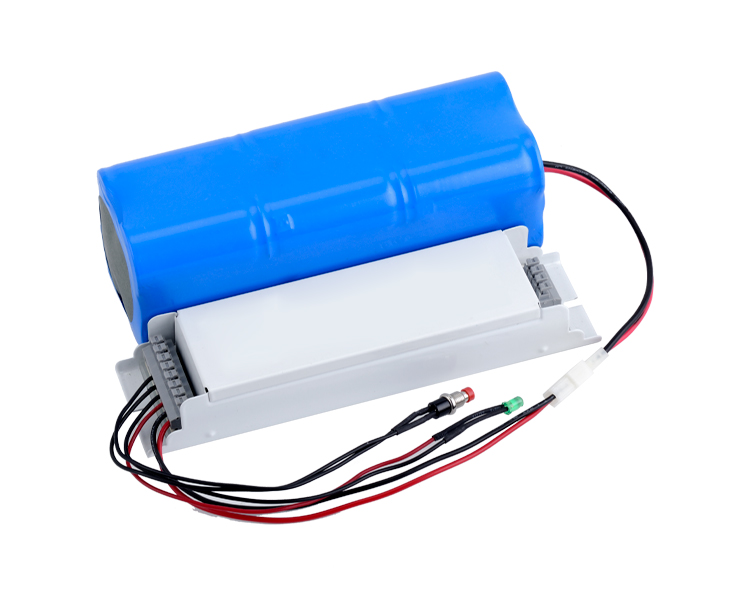 Bateria de emergência LED com bateria externa